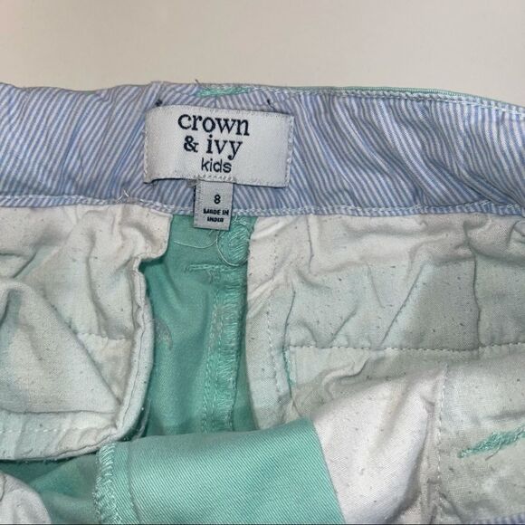 4/$25 - Crown & Ivy Mint Green Chino Shorts - Picture 2 of 5